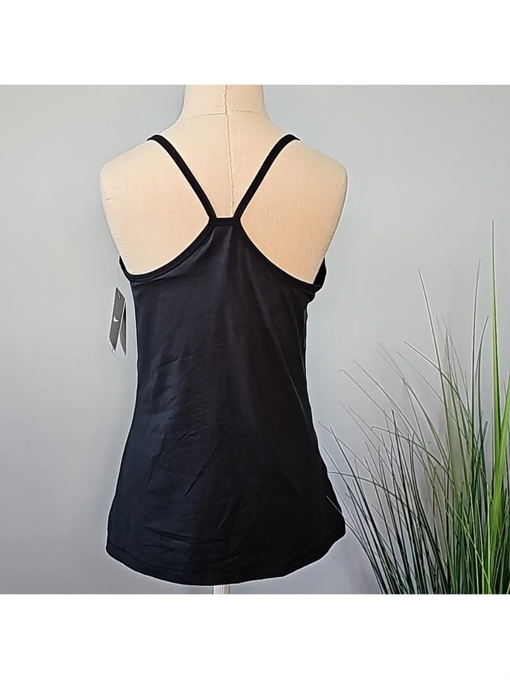 NWT Nike Women's Dri-Fit Black Tank with Built in Sports Bra